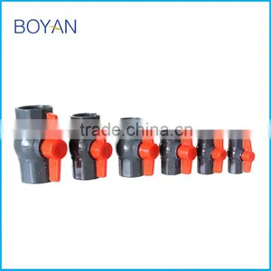 BOYAN Taizhou Huangyan PN10 Octagonal Round Grey Plastic Pvc Ball Valve Quality Choice thumbnail-6