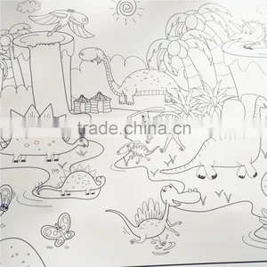 OEM Cartoon Graffiti 1.52x30m,children Use Erasable Whiteboard Film thumbnail-2