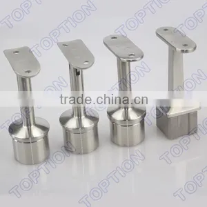 Stainless Steel Handrail Balustrade Adjustable Round Post Support Adjustable Handrail Bracket thumbnail-2