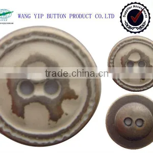 17.5mm High Quality Good Metal 2 Holes Button for Coat thumbnail-1