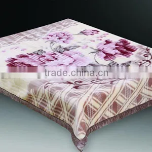 100% Polyester Super Soft Printed Interwaving Mink Blanket thumbnail-1