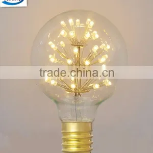 Warm White G80 3W 2W Edison Style Bulb Led Start Lamp Decortion Lighting E27 230V UK With ce Rohs ul thumbnail-1