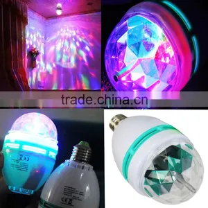 CE Approved Festival Party Mini Laser Magic Colorful Rotating Led Bulb Lamp RGB Led Color Changing Led Light Quality Choice thumbnail-1