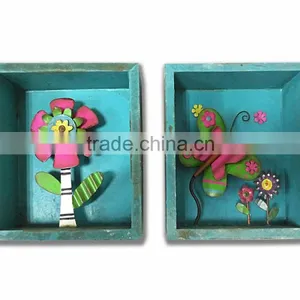 Flower Wood Arts and Crafts for Kids Living Room Decoration thumbnail-2
