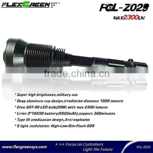 Rechargable 18650 Battery SST-90 LED Flashlight thumbnail-2