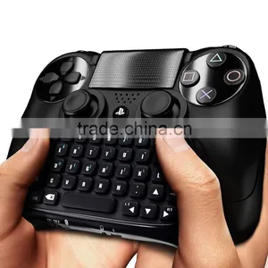Propshiping Black Bluetooth Mini Wireless Chatpad Message Keyboard for Sony Playstation 4 PS4 Controller Gmaepad thumbnail-1