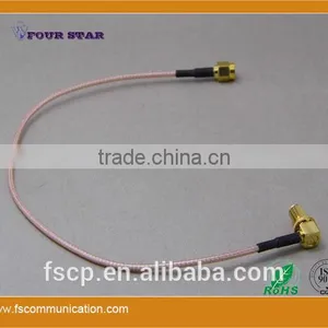 RG316 Cable Assembly With SMA RP-Female Bulkhead Right Angle to SMA RP-Male Connector thumbnail-6