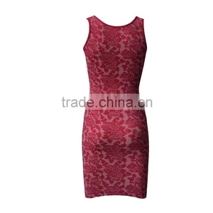 Hot Sexy New Design Sleeveless Jacquard Women Dress thumbnail-2