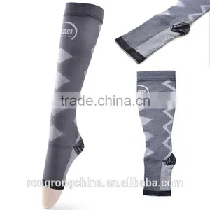Custom Sports Compression Leg Sleeve Knitted Calf Leg Warmers thumbnail-1