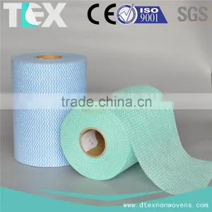 [D-TEX] Rayon and Polyester Spunlace Nonwoven Fabric Material for Disposable Cleaning Wipes thumbnail-3