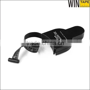 1.5meters Lock Retractable Auto Fiberglass Logo Printed Waist Cicumference Black Body Tape Measure Fitness Quality Choice thumbnail-1
