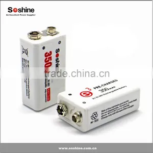 Soshine NI-MH Battery 9 Volt 9V NIMH Rechargeable Battery 350mah From China Manufacturer thumbnail-2