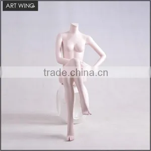 Headless Sitting Cheap Glossy Female Mannequins for Sale thumbnail-3