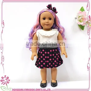 New Arrival Custom Colorful Long Hair Bow Girl Baby Doll for Kids thumbnail-3