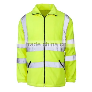 Yellow Fleece Jacket With Collar thumbnail-1