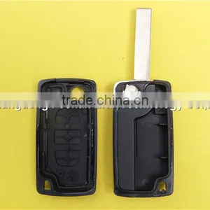 3 Buttons Remote Key Fob Case Replacement Uncut Blade Peugeot 407 CE0523 thumbnail-5