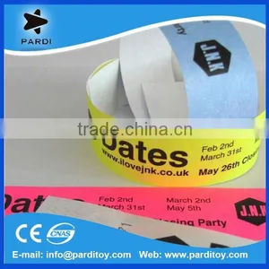 3/4" * 10 Inch Custom Waterproof Cheap Tyvek Paper Wristbands Quality Choice thumbnail-1