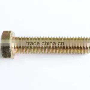 DIN933 Yellow Zinc Hexagon Bolts thumbnail-1