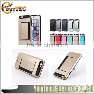 DAMDA Card Clip Style Mobile Accessories for Iphone 6 s ,dual Layer Shock Proof Phone Case Quality Choice thumbnail-2