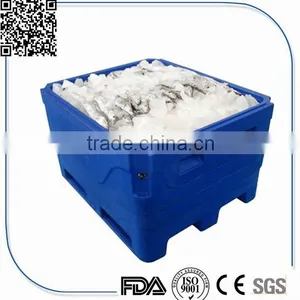 Plastic Rotationally Molded Large Cooler For Fish Frozen Storing Fish Bins thumbnail-2