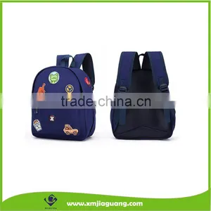 High Quality Cotton Canvas Carton Badge Kids School Bag thumbnail-1
