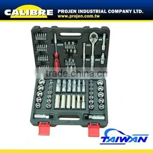 CALIBRE 80 PC 3/8" Dr. Socket Wrench Set Ratchet Wrench Set thumbnail-1