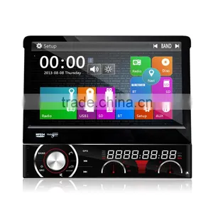 Winmark 7 Inch 1 Din Car Stereo Motorized Retractable Monitor Touch Screen Wifi 3G GPS Bluetooth Digital TV Input Universal thumbnail-1