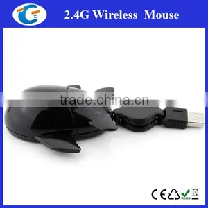 Retractable Usb Cable Wired Optical Airplane Mouse thumbnail-1