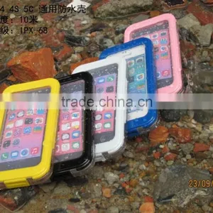 Slim Soft Silicone Waterproof Shockproof Durable Case Cover For IPhone 4 4s 5c thumbnail-1