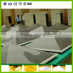Pyramid Polycarbonate Dome Skylight With Round Frame, High Transmission Dome Skylight thumbnail-1