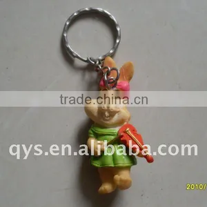 Resin Rabbit Decorative Key Chain thumbnail-1