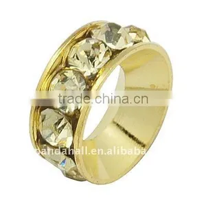 Iron Rhinestone Wheel Beads 10mm(RB-H062-18) thumbnail-1