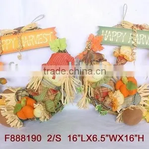 Thanksgiving Scarecrow Wreath thumbnail-1