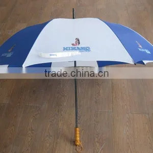 30"x8K Auto Open 190T Polyester Windproof Two Layer Promotional Umbrella Golf Umbrella thumbnail-1
