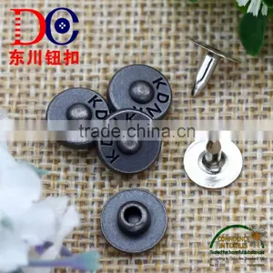 Antique Silver Alloy Custom Metal Jeans Rivet Leather Jean Metal Button thumbnail-3