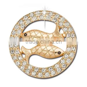 2015 Fashion Alloy Multi Color Pisces Christmas Gift Brooch thumbnail-1