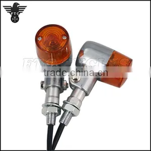 Old Retro Style Polished Aluminum Turn Light for Harley Motorcycle thumbnail-1