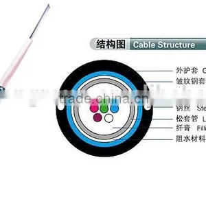 6 Core Central Tube Coaxial Single Mode Optical Fiber Cable Price thumbnail-1