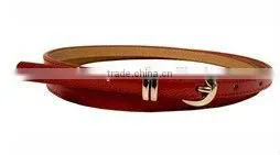 Hot PU Belts Women Red Leather Belts thumbnail-1
