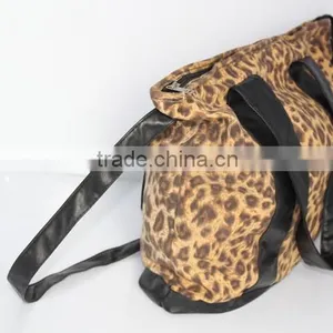Wholesale Costom High Quality Classic and Fashionable Canvas and PU Women Bag for Lady thumbnail-4