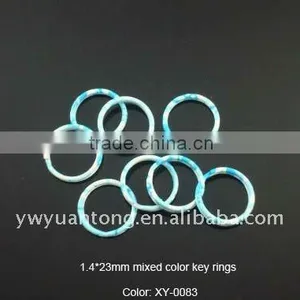 23mm Mixed Color Round Wire Key Rings thumbnail-1