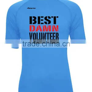 Womens Basic Blue Short Sleeve Tshirt thumbnail-1