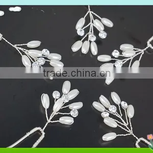 Wholesale Artifical Decorative Hairpin,hairpin With Pearls for Wedding Hair Decoration thumbnail-2