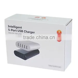 5 USB Ports Smart Adapter 5v 10a USB Portable Charger 50w for Camera/mobile Phone thumbnail-3