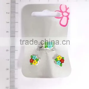 Cute Acrylic Sun Baby Earring and Ring Set for Little Girls thumbnail-3