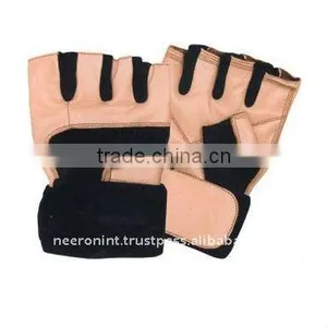 Men Leather Weight Lifting Gloves thumbnail-1