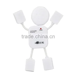 Lovely White Human Shape 2.0 4 Port Usb Hub thumbnail-1