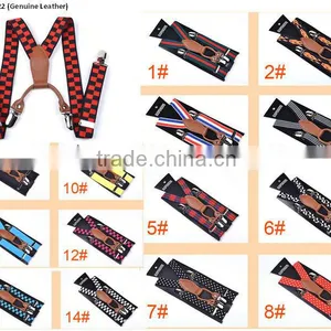 High Quality Genunine Leather Fittings Kids Suspender Clips thumbnail-2
