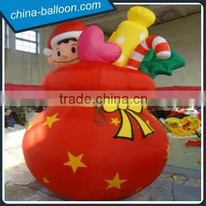 Best Selling Cheap Outdoor Inflatable Christmas Decoration Inflatable Pocket/car/santa Claus and Snowman thumbnail-1