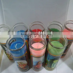 100% Vegetable Wax 7 Day Candle Religious Candle thumbnail-1